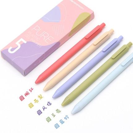 PURE Gel Pen 0.5mm - Morandi Color Stationary Endmore. | A Life Well Designed. 5pc pen 
