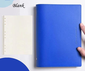 Soft PU Cover Notebook Journal - A6/A5/B5 Stationary Endmore. | A Life Well Designed. blue blank A6 