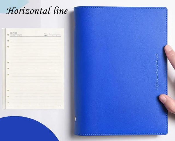 Soft PU Cover Notebook Journal - A6/A5/B5 Stationary Endmore. | A Life Well Designed. blue lined A6 