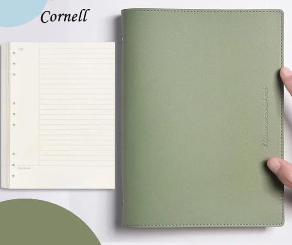 Soft PU Cover Notebook Journal - A6/A5/B5 Stationary Endmore. | A Life Well Designed. green cornell A6 
