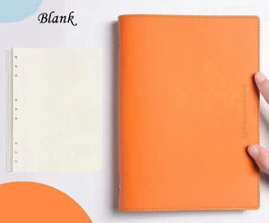 Soft PU Cover Notebook Journal - A6/A5/B5 Stationary Endmore. | A Life Well Designed. orange blank A6 