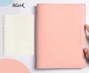 Soft PU Cover Notebook Journal - A6/A5/B5 Stationary Endmore. | A Life Well Designed. pink blank A6 