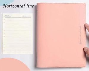 Soft PU Cover Notebook Journal - A6/A5/B5 Stationary Endmore. | A Life Well Designed. pink lined A6 
