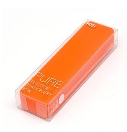 Soft Silicone Pencil Case Multi function w/ Color Pen's Stationary Endmore. | A Life Well Designed. orange 