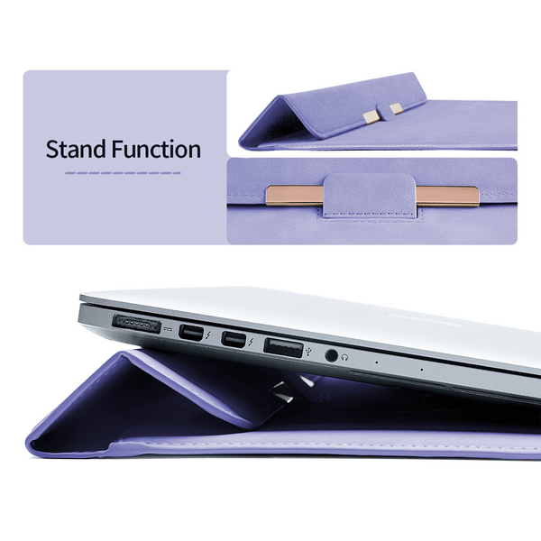 Soft Touch Laptop Sleeve Stand & Bag - For MacBook Pro Air 13 Cases Endmore. | A Life Well Designed. 