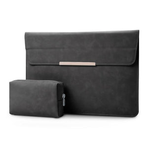 Soft Touch Laptop Sleeve Stand & Bag - For MacBook Pro Air 13 Cases Endmore. | A Life Well Designed. Black 
