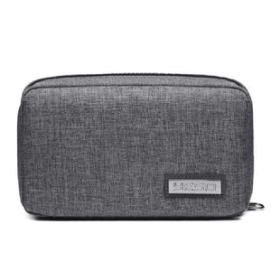 Travel Cable Organizer & Gadget Bag - 2 Colors Bags Endmore. | A Life Well Designed. Gray 