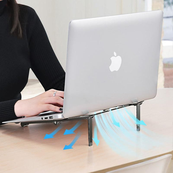 Ultra Portable Folding Laptop Stand Desk Accessories Endmore. | A Life Well Designed. 