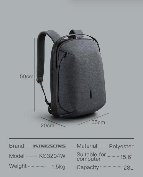 USB Recharging Multi-layer Travel Backpack (Fit 15 inch Laptop) Bags Endmore. | A Life Well Designed. 